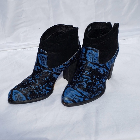 UGG Pony Hair Ankle Booties with Block Heel - Picture 2 of 4